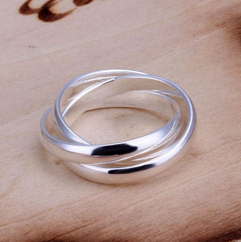 New Beautiful Fashion 925 jewelry silver plated ring